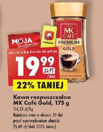 Biedronka Kawa rozpuszczalna MK Café Gold, 175 g oferta