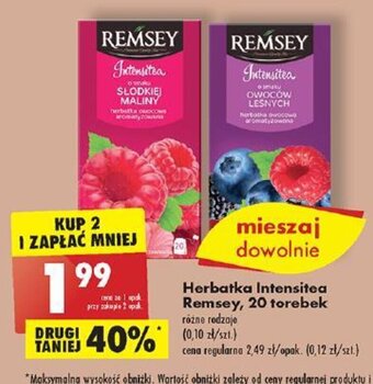 Biedronka Herbatka Intensitea Remsey, 20 torebek oferta