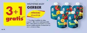 Biedronka WSZYSTKIE MUSY GERBER 3+1 gratis oferta