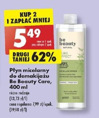 Biedronka Płyn micelarny do demakijażu Be Beauty Care, 400 ml oferta