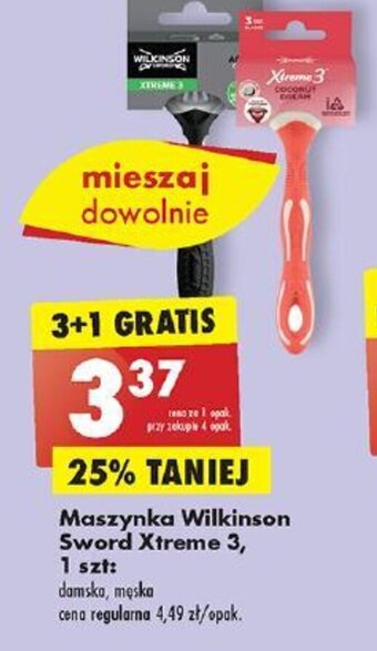 Biedronka Maszynka Wilkinson Sword Xtreme 3, 1 szt: oferta