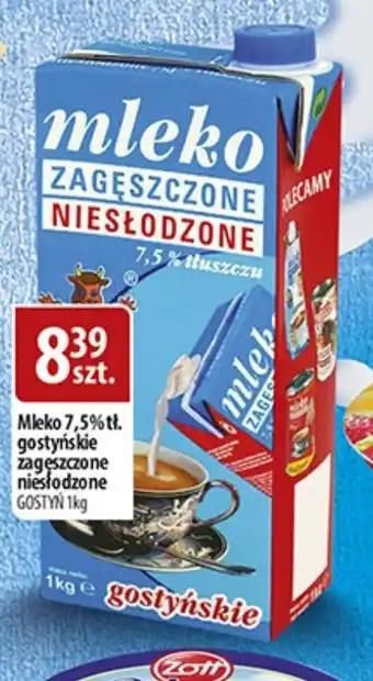 Delisso Delikatesy Mleko 7,5% tt. gostyńskie zagęszczone nieslodzone GOSTYŃ 1kg oferta