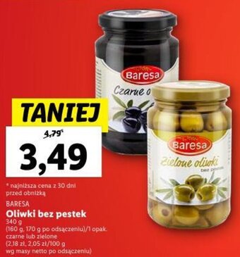 Lidl BARESA Oliwki bez pestek 340 g oferta