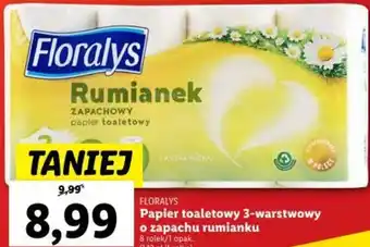Lidl FLORALYS Papier toaletowy 3-warstwowy o zapachu rumianku oferta