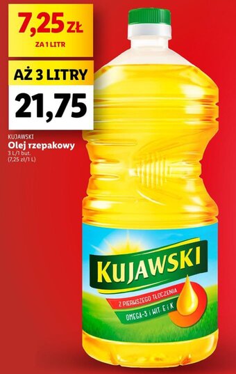 Lidl KUJAWSKI Olej rzepakowy 3L oferta