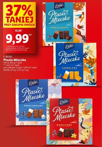 Lidl E. WEDEL Ptasie Mleczko 340 g oferta
