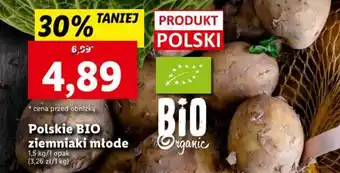 Lidl Polskie BIO ziemniaki młode 1,5 kg oferta