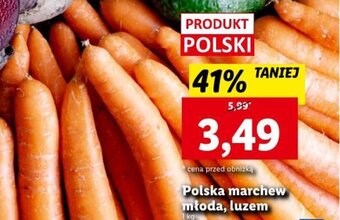 Lidl Polska marchew młoda, luzem 1 kg oferta