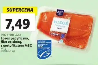 Lidl TARG RYBNY LIDLA Łosoś pacyficzny, filet ze skórą oferta