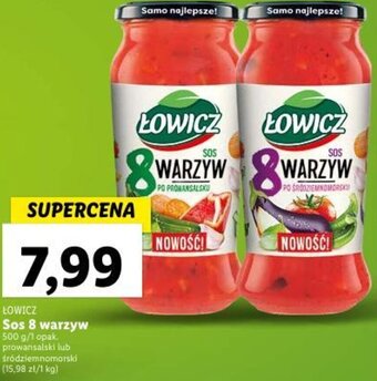 Lidl ŁOWICZ Sos 8 warzyw 500 g oferta