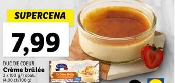 Lidl DUC DE COEUR Crème brûlée 2 x 100 g oferta