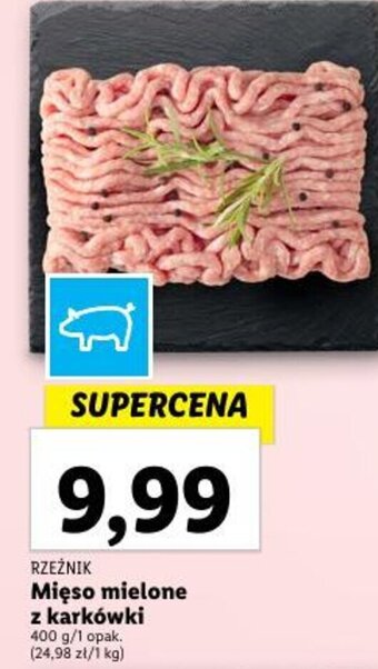Lidl RZEŹNIK Mięso mielone z karkówki 400 g oferta