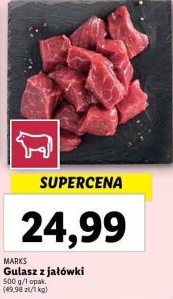 Lidl MARKS Gulasz z jałówki 500 g oferta