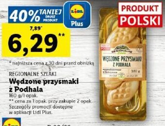 Lidl REGIONALNE SZLAKI Wędzone przysmaki z Podhala 160 g oferta