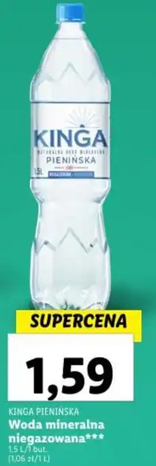 Lidl KINGA PIENINSKA Woda mineralna niegazowana oferta