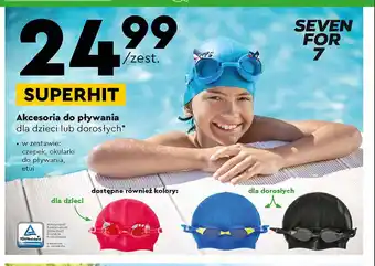 Biedronka Czepek silikonowy + okulary do pływania oferta