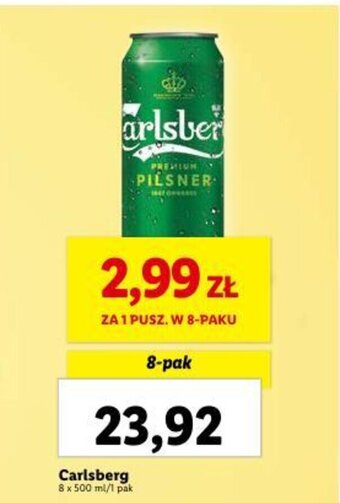 Lidl Carlsberg 8 x 500 ml oferta