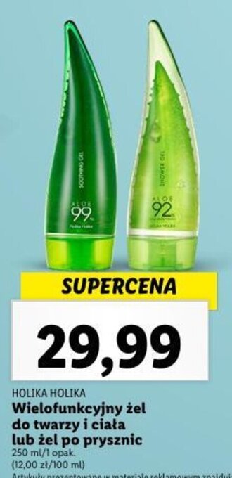 Lidl Wielofunkcyjny żel do twarzy i ciała lub żel po prysznic 250 ml oferta