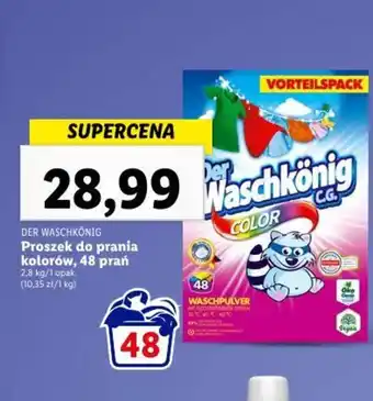 Lidl Proszek do prania kolorów, 48 prań 2,8 kg oferta