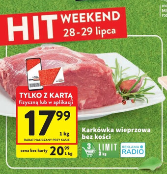 Intermarche Karkówka wieprzowa bez kości 1 kg oferta