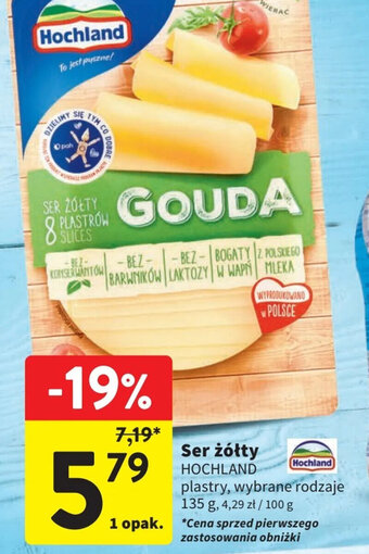 Intermarche Ser żółty 135 g oferta