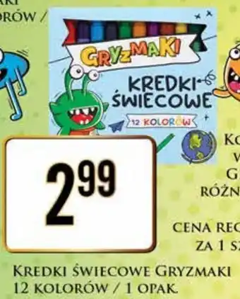 Dino KREDKI ŚWIECOWE GRYZMAKI 12 KOLORÓW/ 1 OPAK. oferta