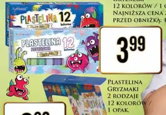 Dino PLASTELINA GRYZMAKI 12 KOLORÓW / 1 OPAK. oferta