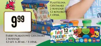 Dino FARBY PLAKATOWE GRYZMAKI 12 SZT. X 20 ML / 1 OPAK. oferta