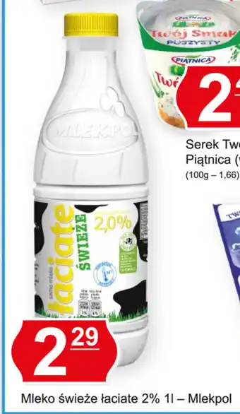 Hitpol Mleko świeże Łaciate 2% 1l oferta