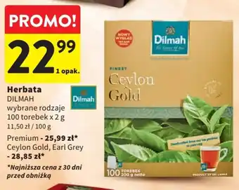 Intermarche Dilmah Herbata 100 torebek x 2 g oferta
