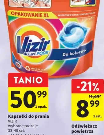 Intermarche Vizir Kapsułki do prania 33-40szt. oferta