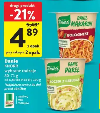 Intermarche KNORR Danie 50-71g oferta