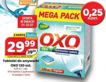 Delfin Tabletki do zmywarki OXO 120 szt. oferta