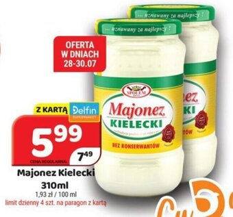 Delfin Majonez Kielecki 310ml oferta