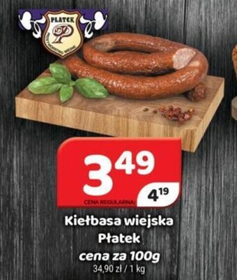 Delfin Kiełbasa wiejska Płatek 100g oferta