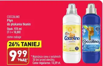 ALDI Płyn do płukania coccolino oferta