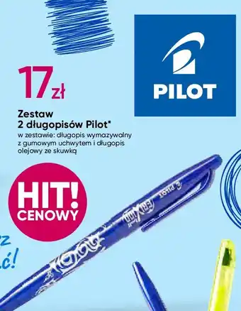 Długopis wymazywalny + długopis olejowy