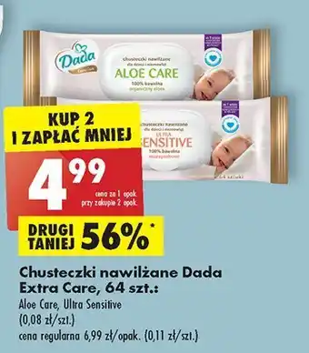 Biedronka Chusteczki wilgotne sensitive oferta
