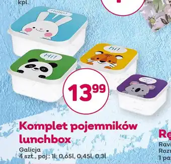 Bliski Komplet pojemników lunchbox Galicja 4szt. oferta
