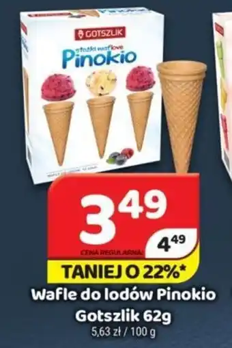 Delfin Gotszlik Wafle do lodów Pinokio 62g oferta