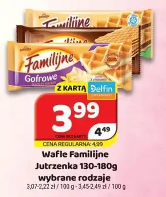 Delfin Jutrzenka Wafle Familijne 130-180g oferta