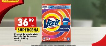 Biedronka Proszek do prania Vizir, Do kolorów, 44 prania, opak. 2,42 kg oferta