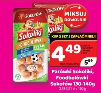 Delfin SOKOŁÓW Parówki Sokoliki, Foodbolówki 130-140g oferta
