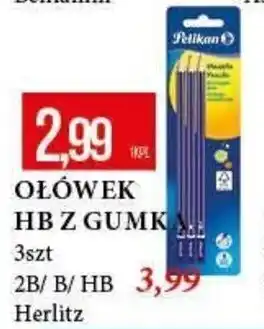 E.Leclerc OŁÓWEK HB Z GUMK 3szt oferta