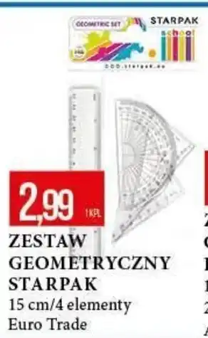 E.Leclerc ZESTAW GEOMETRYCZNY STARPAK 15 cm/4 elementy Euro Trade oferta