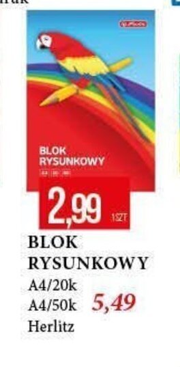 E.Leclerc BLOK RYSUNKOWY A4/20k oferta