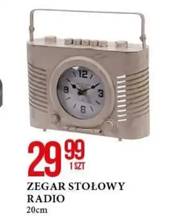 E.Leclerc ZEGAR STOŁOWY RADIO 20cm oferta