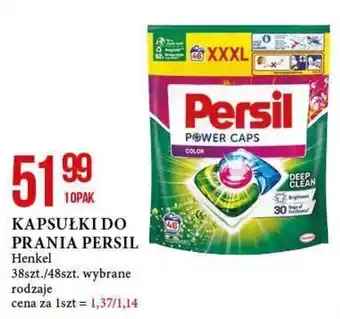 E.Leclerc KAPSUŁKI DO PRANIA PERSIL Henkel 38szt./48szt. oferta