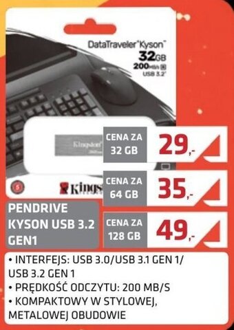 Alsen PENDRIVE KYSON USB 3.2 GEN1 oferta