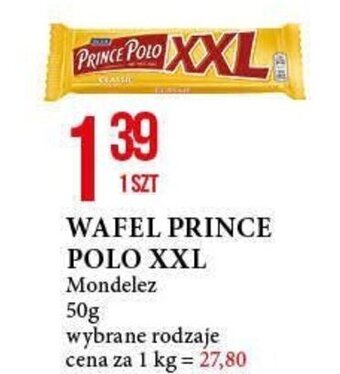 E.Leclerc WAFEL PRINCE POLO XXL Mondelez 50g oferta